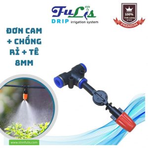 Béc Tưới Phun Sương 1 Hướng Cam Nhựa, Chân Nối Tê, Chân Ren (Tùy Chọn) Chính Hãng