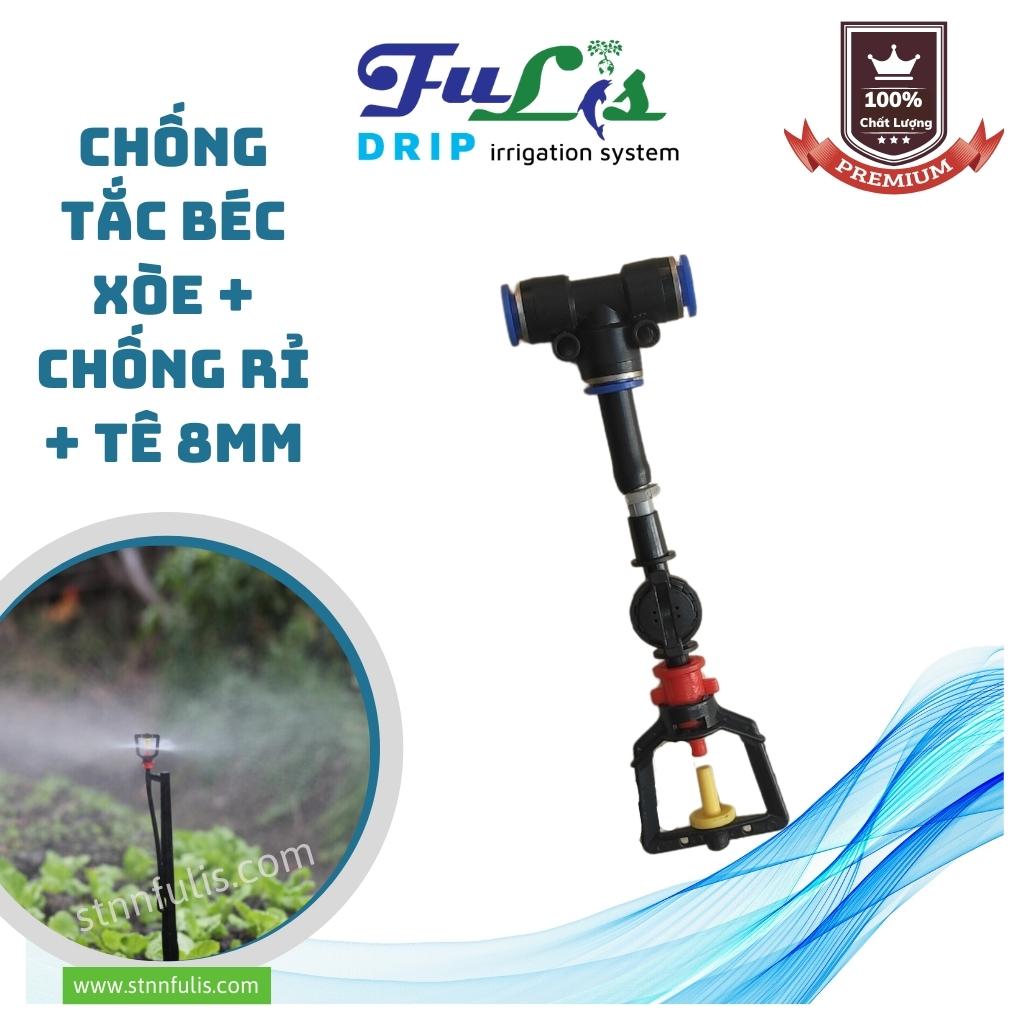 Béc Tưới Phun Sương Chống Tắc Béc Xòe Chân Nối Tê, Chân Ren, Tạ Treo (Tùy Chọn) Chính Hãng Béc Tưới Phun Sương Chống Tắc Béc Xòe Chân Nối Tê, Chân Ren, Tạ Treo (Tùy Chọn) Chính Hãng