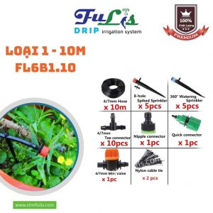 Bộ Tưới Nhỏ Giọt Tự Động FL6B Nhiều Kích Cỡ ( 10m, 15m, 20m, 25m) Chính Hãng