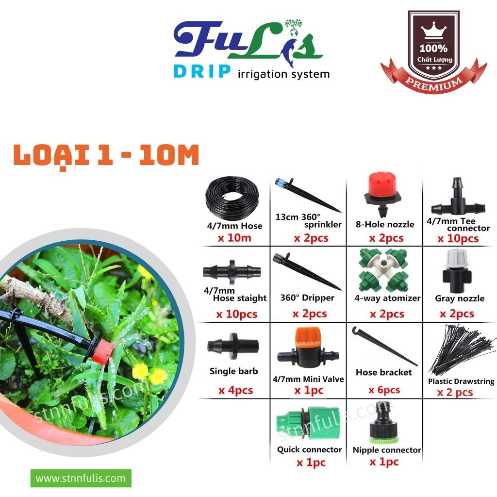 Bộ Tưới Nhỏ Giọt Và Phun Sương Tự Động FL1B Nhiều Kích Cỡ ( 10m, 15m, 20m ) Chính Hãng Bộ Tưới Nhỏ Giọt Và Phun Sương Tự Động FL1B Nhiều Kích Cỡ ( 10m, 15m, 20m ) Chính Hãng