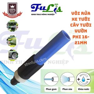 VÒI RỬA XE, TƯỚI CÂY 919 NHỰA ABS CHẤT LƯỢNG (Màu Trắng Xanh, Dùng ống nhựa nối phi 16 - 21mm)