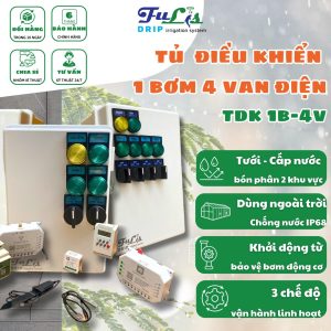 Tủ điều khiển Fulis 1 bơm 4 van giúp tưới nước tự động.